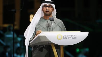 Dr Al Jaber said the UAE presidency had received more than 600 submissions on the two-week agenda in an “innovative and inclusive” consultation with delegates. Pawan Singh / The National
