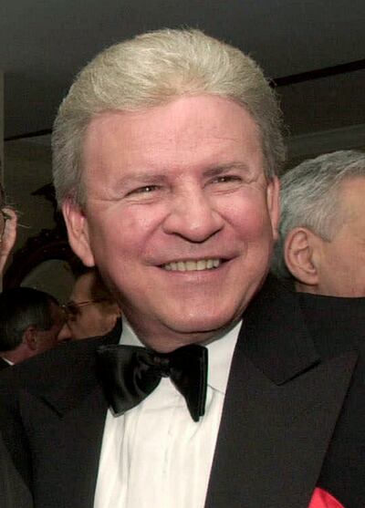 Bobby Rydell at a dinner hosted by the National Italian American Federation in Washington in 2000. AP
