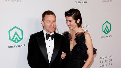 Scottish actor Ewan McGregor, left, with US actress Mary Elizabeth Winstead. AFP