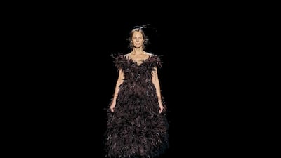 Christy Turlington Burns closed the Marc Jacobs show at Fashion Week in New York. AP Andres Kudacki