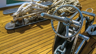 The yacht cost Dh90 million, is 155 feet long, has 10 bedrooms and two jet skis, can host a party for 250 people and would be the envy of all your pals at the yacht club.