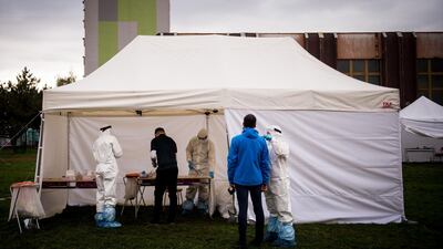 Swabs will be collected at around 5,000 testing points. AFP