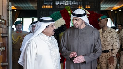 Arriving in Bahrain, Sheikh Mohamed held talks with King Hamad on bilateral ties and the latest fallout from the Iran war