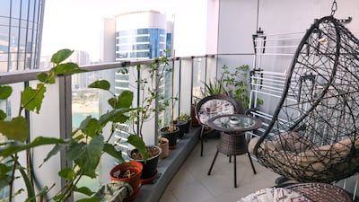 The family live in the 34th-floor apartment, which they bought for Dh985,000