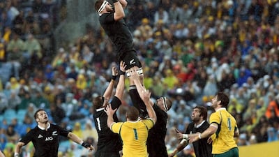 New Zealand, with three wins and a draw, are top of the 2014 Rugby Championship table. William West / AFP