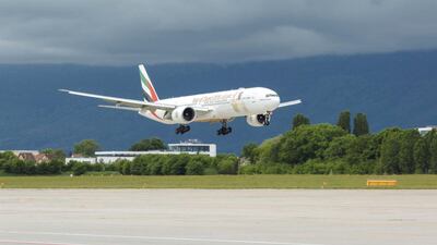 An Emirates Boeing 777-300ER Year of Zayed aircraft. The flag carrier of Dubai is one of DAE's biggest customers. Courtesy Emirates