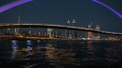 The pedestrian bridge over Dubai Canal has been named Tolerance Bridge by Sheikh Mohammed bin Rashid, Vice President and Ruler of Dubai. Pawan Singh / The National