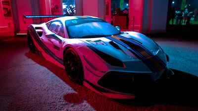 A modern monster greeted spectators at Yas Links