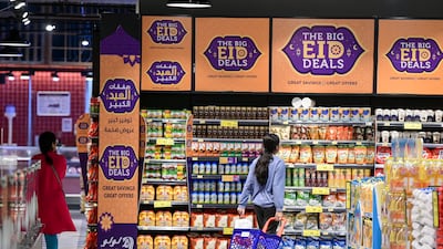 Shoppers at Lulu Hypermarket in Abu Dhabi. Khushnum Bhandari / The National
