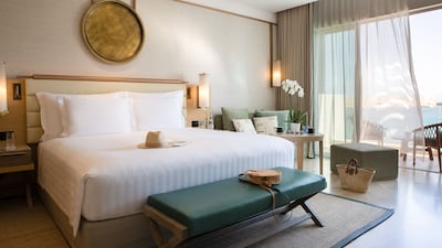 Luxury rooms, suites and villas all come with ocean views.