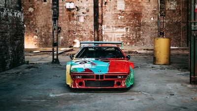 The BMW M1 Art Car will be a highlight of Art Dubai. Photo: BMW Group Middle East