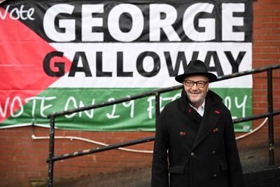 Newly elected Rochdale MP George Galloway said the Prime Minister's comments were 'despicable'. AFP