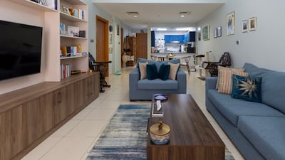 The apartment spans more than 1,000 square feet. Chris Whiteoak / The National