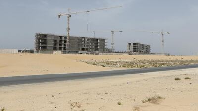 Construction is ongoing for the Oberoi Hotel. Sarah Dea / The National
