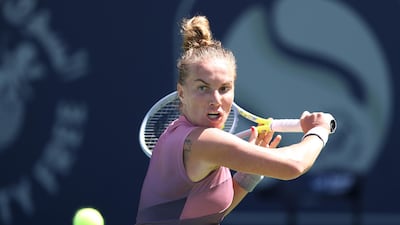 Russia's Svetlana Kuznetsova on her way to a 6-4, 1-6, 7-5 win over Qiang Wang of China. Getty