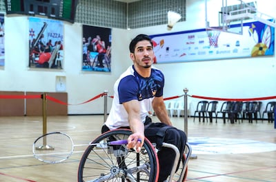 An accident in 2012 damaged Jamal Al Bedwawi’s spinal cord and left him wheelchair-bound, but it did not break his spirit. Victor Besa / The National