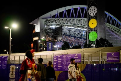 Outside the World Cup match between Egypt and Iran in Seattle. Getty Images via AFP