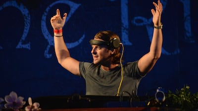 Swedish House Mafia's Axwell at TomorrowWorld Electronic Music Festival in September. Jeff Kravitz / FilmMagic / Getty Images