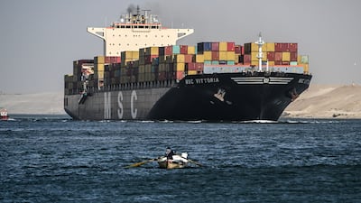 Red Sea shipping has been disrupted by Houthi attacks in a blow to global trade. EPA