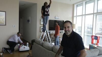 Steven Curbelo started his company two years ago because he was worried that his six year old son was suffering from mould and bacteria in his building’s air-conditioning vents. Jeffrey E Biteng / The National