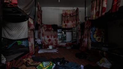 Rooms at the Pul-e-Charkhi prison, where previously up to 14 inmates slept in bunk beds and cushions on the floor. Stefanie Glinski for The National