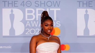 Tiana Major9 arrives at the Brit Awards 2020 at The O2 Arena on Tuesday, February 18, 2020 in London, England. AFP