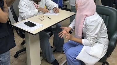 Mina Emergency hospital is one of the largest hospitals of the holy sites to receive pilgrims.The hospital has a capacity of 230 beds, including 36 emergency beds, 6 recitation , 6 isolation beds and 28 heat stroke beds. The emergency beds are equipped with modern emergency equipment. Balquees Basalom / The National