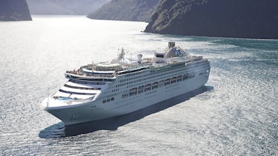 Sea Princess in Fiordland. Photo: Princess Cruises