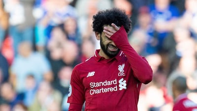 It hasn't always been joy for Salah this season however. EPA