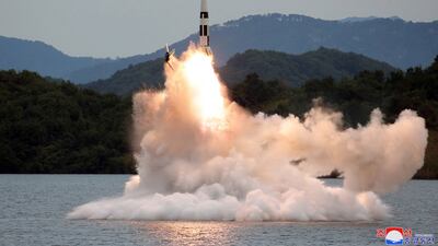 A North Korean military drill checks the country's deterrent and nuclear counterattack capability. EPA