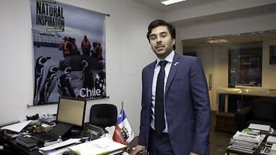 Carlos Salas, Chile's trade commissioner in the UAE, hopes to attract entrepreneurs and investors to the Start-Up Chile programme. Jaime Puebla / The National