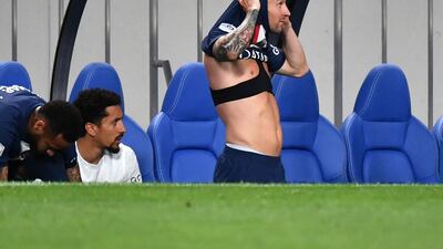 Lionel Messi and Brazilian forward Neymar prepare to join the action. AFP