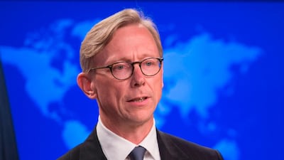 Brian Hook, the US special representative for Iran, says sanctions have hit Tehran's ability to fund the Lebanese group Hezbollah. AFP