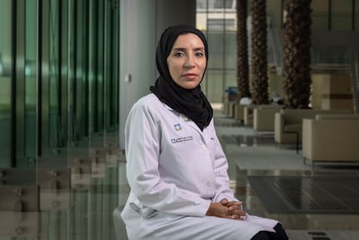 Dr Nadya Al Matrooshi is pioneering the CardioMEMS monitoring device at Cleveland Clinic Abu Dhabi. Antonie Robertson / The National
