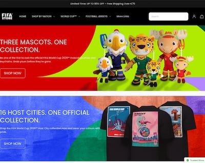 Fake websites purporting to be legitimate resellers of Fifa World Cup merchandise abound, Kaspersky said. Photo: Kaspersky