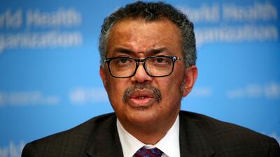 World Health Organisation chief Dr Tedros Adhanom Ghebreyesus. Reuters
