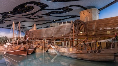 It features Arabesque architecture, including fort-like buildings