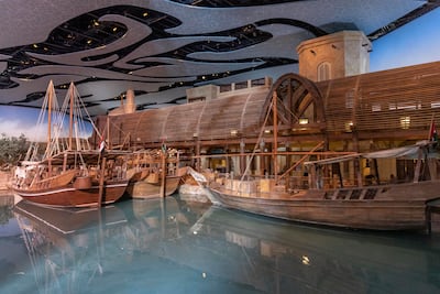 The replicated Mina Port inside One Abu Dhabi. Antonie Robertson / The National