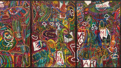 Emily Karaka, Local Government Tea Party. Her work is on display at Sharjah Art Foundation until December. Photo: Sharjah Art Foundation