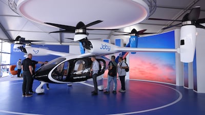 A Joby Aviation eVTOL piloted all-electric vertical take-off and landing aircraft. Bloomberg