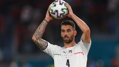 Leonardo Spinazzola 8 - A stand-out performer for Roberto Mancini’s side as Spinazzola was a constant threat down the left flank, finding space in the box as well as delivering dangerous crosses into the box. AFP
