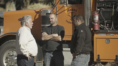 Dave Turin, centre, will reopen and manage a mine to help rebuild a local community. Courtesy Discovery Networks