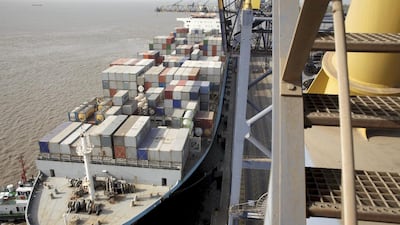 Nhava Sheva port in Navi Mumbai. India is projected to become the world's second-largest economy by 2050. Bloomberg