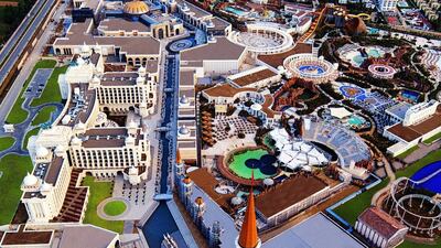 A bird's eye view of The Land of Legends Theme Park in Antalya, Turkey. Courtesy: Rixos World Parks & Entertainment