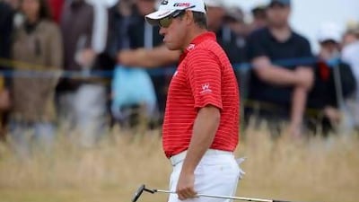 Lee Westwood entered the final day with a lead but could not hold on as his frustration was evident after missing a par putt on 13 at Muirfield. He shot a 4-over on Sunday and finished in a tie for third overall. Russell Cheyne / Reuters