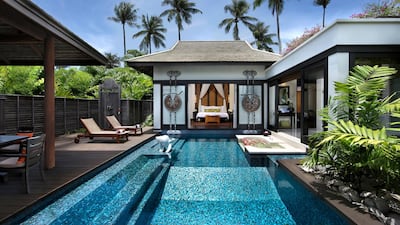 THAILAND: Book a stay at Antantara Mai Khao Phuket and get a 25 per cent discount on the room rate when you book a four-night stay, and a free breakfast. A 15-minute drive from Phuket International Airport, the resort is located on Mai Khao Beach on the island’s northwest coast and is partially bordered by Sirinath National Park. The property has a private beach, wooden pathways for cycling along and lagoon gardens to enjoy. Room rates start from 12,266 Thai baht (Dh1,350) per night. www.anantara.com