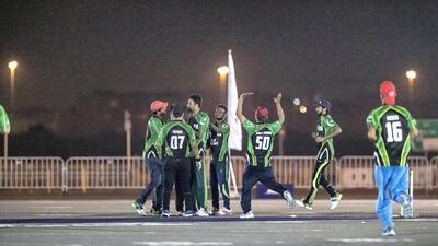 The celebrations begin at the street cricket tournament.