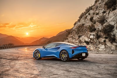 As Lotus softens its all-electric strategy, the Emira will remain in production alongside the marque’s expanding hybrid and electric range. Photo: Lotus