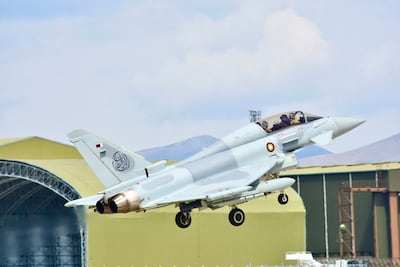A Qatar Emiri Air Force Typhoon. AFP