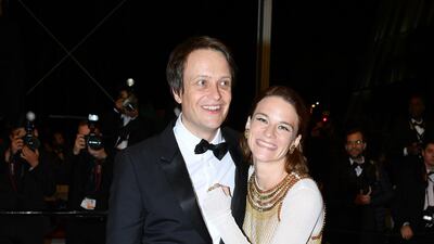 August Diehl and Valerie Pachner attend the screening of 'A Hidden Life' during the Cannes Film Festival on May 19, 2019. Getty Images